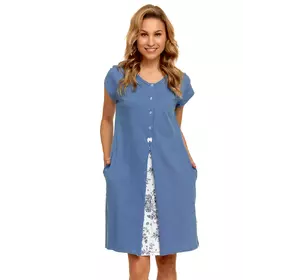 Ночная рубашка, ночнушка женская DOCTOR NAP TCB-9703-ROYAL_BLUE-L