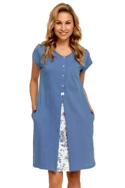Нічна сорочка, нічна жіноча DOCTOR NAP TCB-9703-ROYAL_BLUE-L