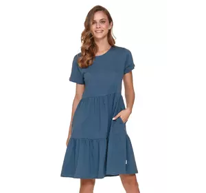 Нічна сорочка, нічна жіноча DOCTOR NAP TM-4358-DEEP_BLUE-S