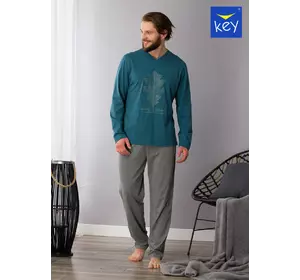 Пижама мужская из фланели KEY MNS 414 B23 M, L, XL, XXL