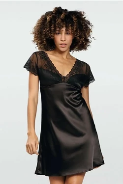 Ночная рубашка, ночнушка женская DKAREN HALKA-JOSEPHINE-S-CZARNY Ночная рубашка, ночнушка женская DKAREN HALKA-JOSEPHINE-S-CZARNY
