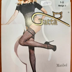 Чулки сеточкой бежевые Maribel Gatta 1/2 Чулки сеточкой бежевые Maribel Gatta 1/2