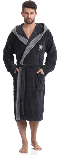 Халат мужской L&L GEORGE_3XL-NAVY-3XL Халат мужской L&L GEORGE_3XL-NAVY-3XL