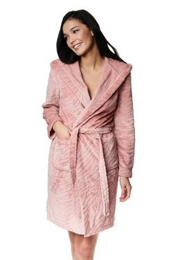 Жіночий халат HENDERSON LADIES 39315 теплий халат з вушками на капюшоні S, M
