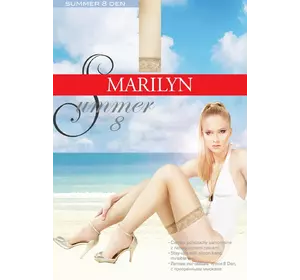 Панчохи 8 Den MARILYN SUMMER тонкі літні  1/2 чорного кольору