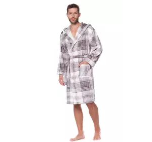 Халат мужской L&L 2112_ARTHUR-SZARY-XXL Халат мужской L&L 2112_ARTHUR-SZARY-XXL